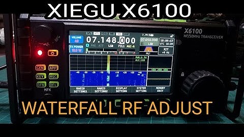 XIEGU X6100 , WATER FALL SENSITIVITY