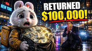 Poor Bunny Returned a Lost $100,000 Bag… Then THIS Happened 😭 #bunny