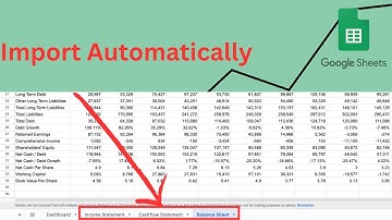 How to Automatically Import Stock Financial Statements In Google Sheets