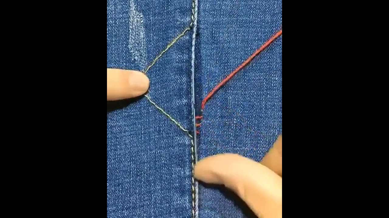 Como fazer reparo na costura da roupa, duvido que sabia está técnica!