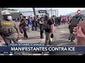 🇺🇸 PROTESTA CONTRA ICE EN EEUU | Incidentes en Newark en las afueras de un centro de detención
