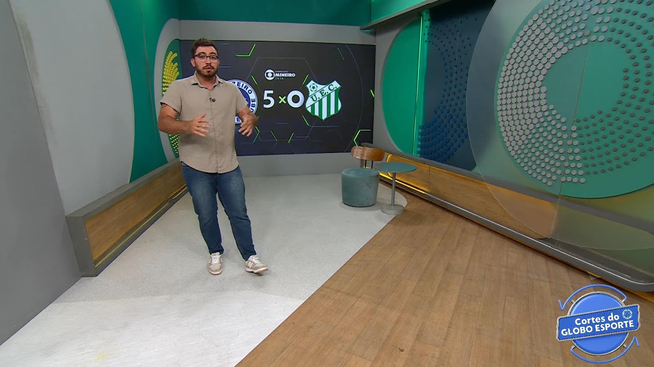 GLOBO ESPORTE - CRUZEIRO EM PRIMEIRO TESTE COM OS TITULARES DA SHOW 5X0 NO CAMPEONATO MINEIRO