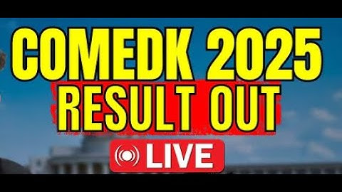 COMEDK 2025 Result Out | Unexpected Rank Shocking 🤯 | CSE Top Colleges Cutoff | How to Check Score?