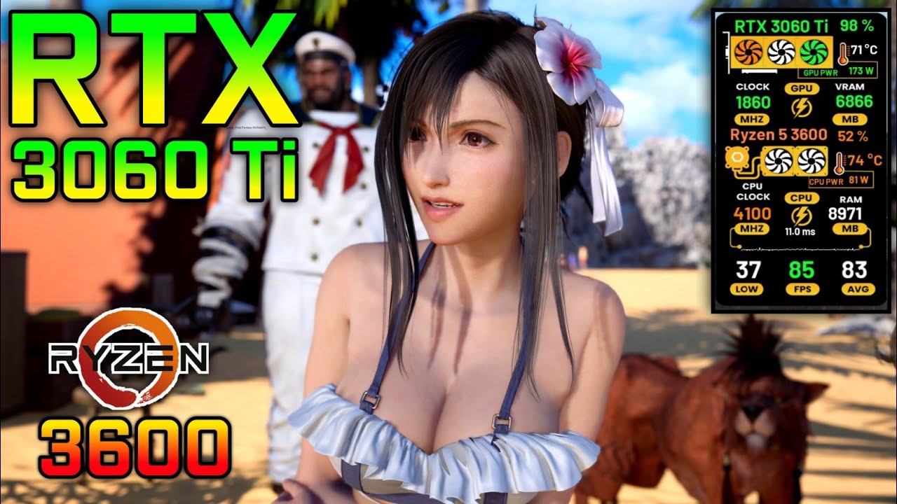 Final Fantasy 7 Rebirth - RTX 3060 Ti + Ryzen 5 3600 - Ultra,DLSS,TAA - 1080p Gameplay