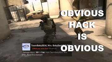 OBVIOUS HACKER IN CSGO!