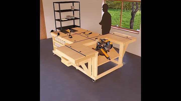 DIY Mobile Garage Modular Workbench Plans, Versatile Workstation #woodworking #workbench #diyproject