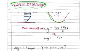 Open channel flow-3 | velocity distribution | Shubham sarathe #fluidmechanics