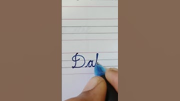 Date - How to write Cursive writing Small letter Connections || #shorts #shortvideo #trend #viral