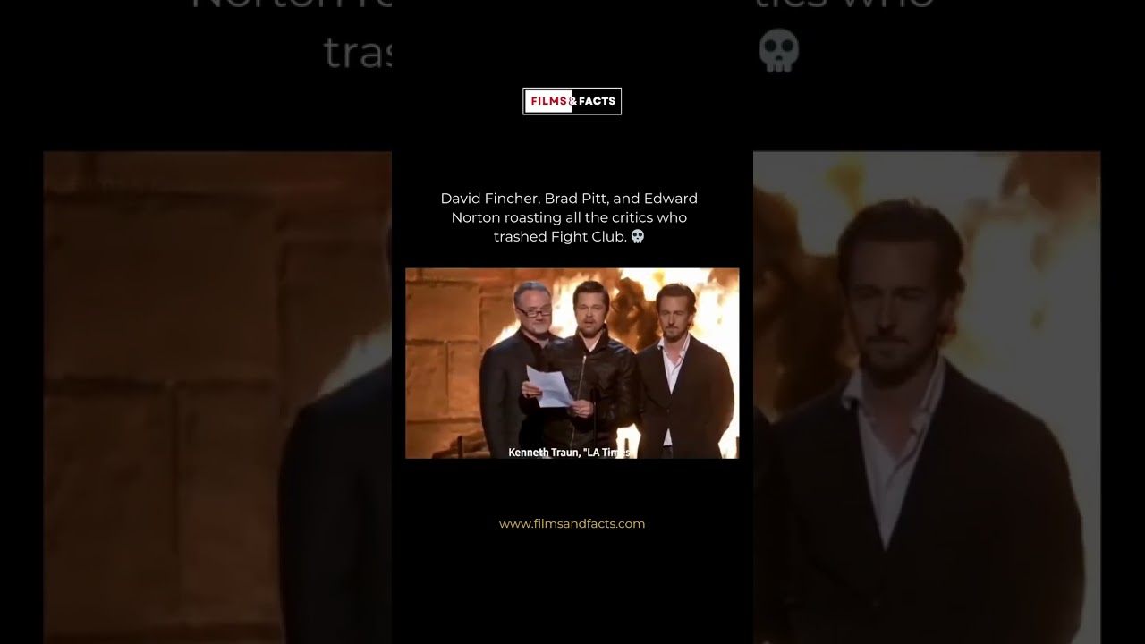 David Fincher, Brad Pitt, and Edward Norton Clap Back at Critics Who Slammed Fight Club Disclaimer