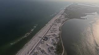 Johnson Beach, Perdido Key Florida - one of our favorite beaches! Aerial 4K