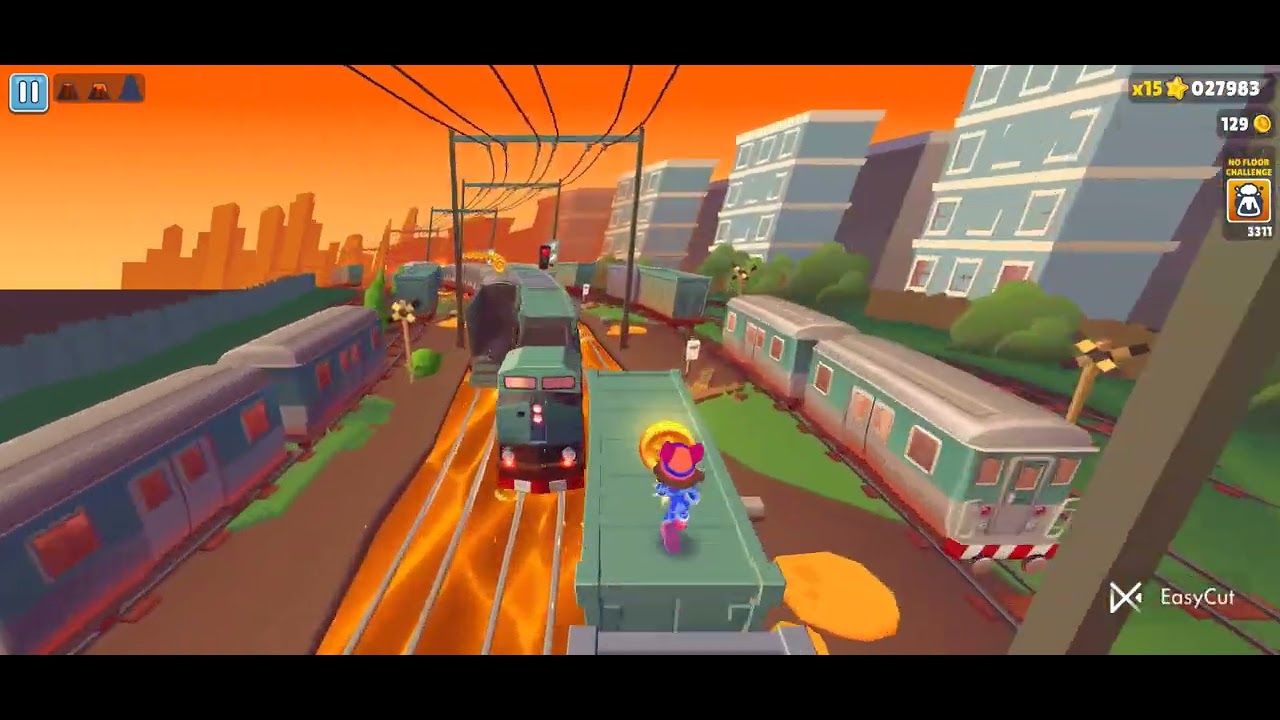 Subway surfers - NO FLOOR LAVA 🔥 MAP FAST RUN COLLECT COINS AND SAVE FROM POLICE