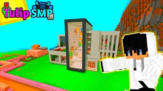 Building a morden mansion in Tulip🌷SMP || Minecraft SMP || Rangegamer7