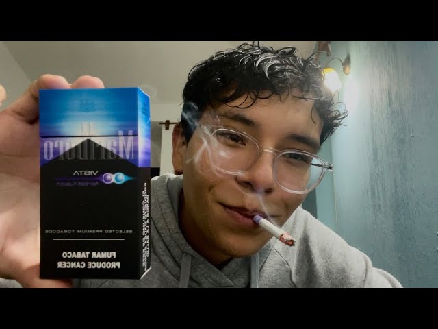 Smoking a Marlboro Vista Arctic Fusion Menthol Cigarette - Review 
