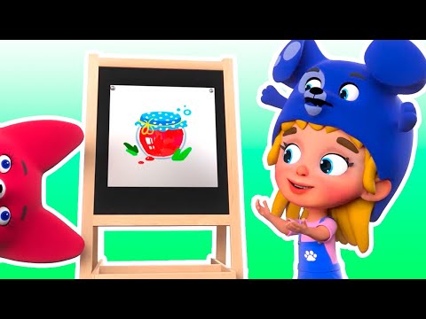 Funny Hats play Peek a Boo with nursery rhymes and simple songs for kids