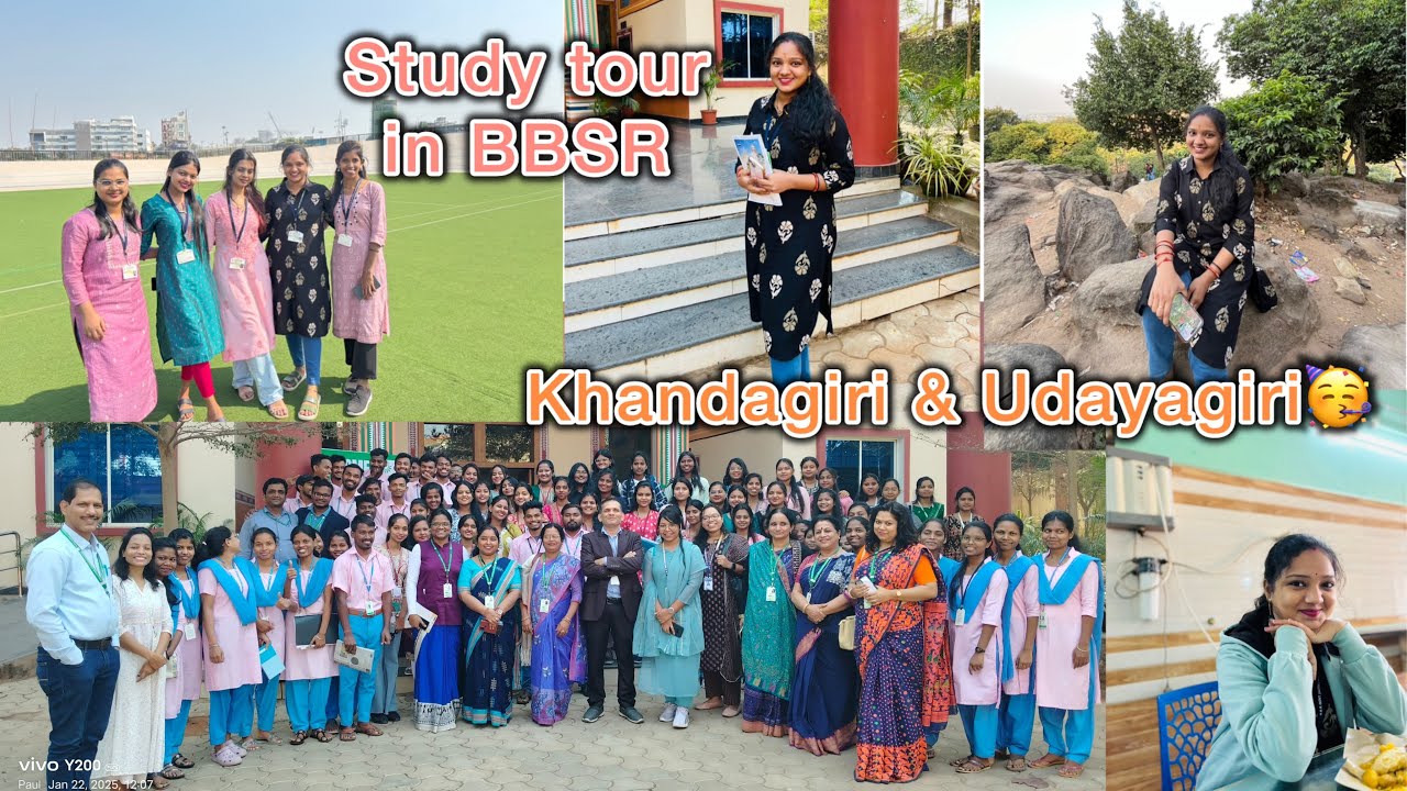 KISS University in BBSR// 1st Time in Study Tour Experience🤩// Khandagiri & Udaygiri🥳🫶🏻 