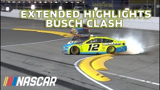 Chase Elliott & Ryan Blaney tangle on final lap, Kyle Busch wins Busch Clash | Extended Highlights