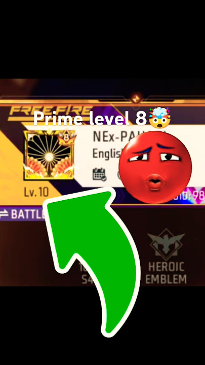 10 level ki id me prime level 8 ka bage#shorts #freefire