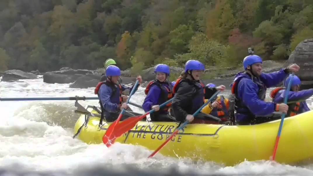 White water rafting in West Virginia YouTube