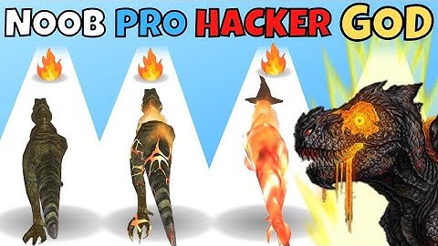 NOOB vs PRO vs HACKER vs GOD in Dino Evolution Run 3D