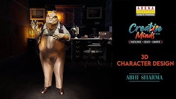3D Character Design | Creative Minds 2024 | By Abhi Sharma