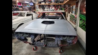 How to build a E body shaker hood, 1971 Barracuda hood conversion from a flat hood episode 12