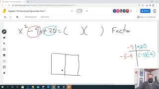 Algebra 1B Factoring Polynomials Part 1 Example 18