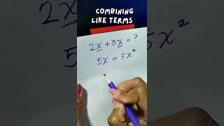 This confuses a lot of students 😳 #mathshelp #algebrahelp #shorts #liketerms