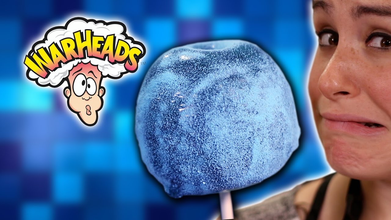 DIY EXTREME SOUR WARHEAD CANDY APPLE | HellthyJunkFood