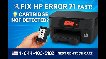 How to Fix HP Printer Error Code 71 | HP 1KR57A Cartridge Not Detected | Next Gen Tech Care