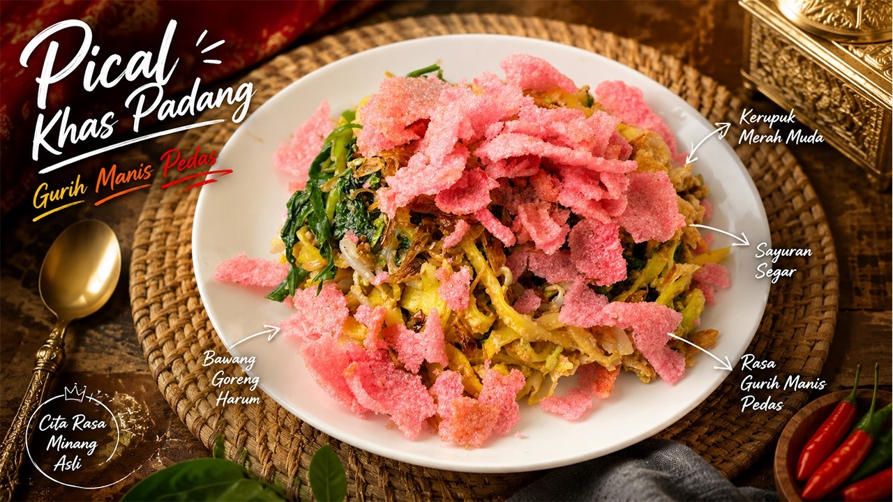 SIMPEL DAN ENAK BANGET !! PICAL KHAS PADANG YANG MANIS GURIH DAN PEDAS ...