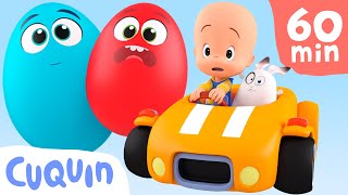 Surprise eggs with cars 🚖! Learn colors and more with Cuquin's educational videos for baibes