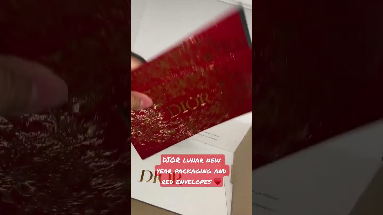 Dior Lunar New Year packaging is so pretty! 
