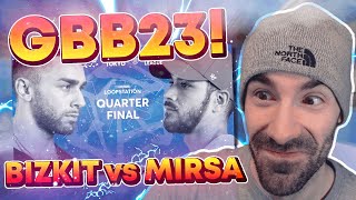 Reacting to BizKit 🇺🇸 vs MIRSA 🇫🇷 | GBB 2023: WORLD LEAGUE | LOOPSTATION CHAMPIONSHIP | 1/4 FINAL!