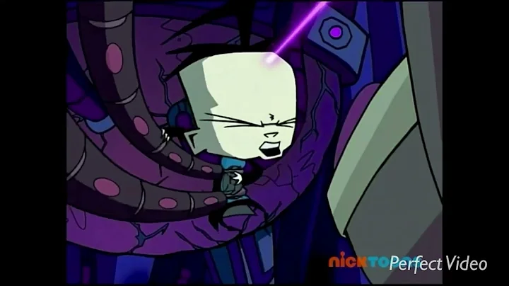 Invader Zim pissed off with Dib for the third time.