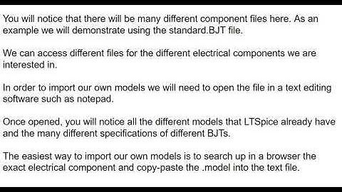 LTSpice Model Import