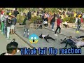 Tiktok crazy girls reaction on flips 🔥||