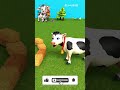 The girl is feeding the cow 🥲👀 #Shorts #cratoon