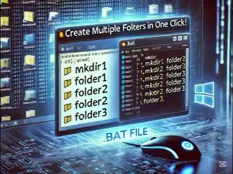 Create Multiple Folders in One Click Using Notepad & .BAT File | Easy Windows Trick