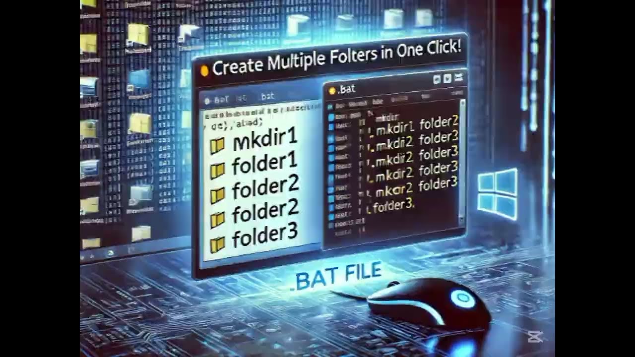 Create Multiple Folders in One Click Using Notepad & .BAT File | Easy Windows Trick