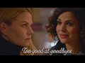 Regina/Emma - Too Good at Goodbyes (Swan Queen)