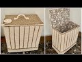 DIY Rope Storage Basket/ Diy Jute Rope Box/ اعمال يدويه من الخيش/ سبت تخزين