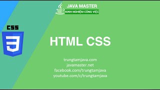 CSS 03 - Sử dụng CSS cho trang HTML - Trung Tâm Java Master
