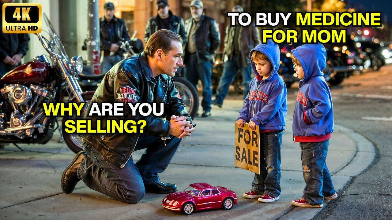 Little Twins Were Selling Their Toys For Sick Mother… Until The Hells Angels Rolled in with Chrome