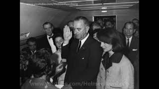 November 22, 1963 - Vice President Lyndon Johnson sworn in Aboard Air Force One, Dallas, Texas
