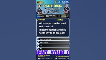 DCET | 01-10-24 question | T.T.T Academy