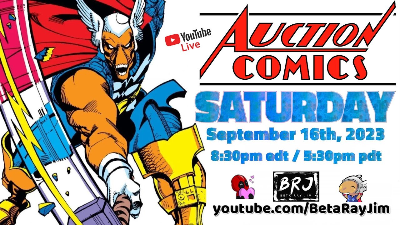 AUCTION COMICS : LIVE SATURDAY December 16th 2023 @ 9:30pm (EDT) / 6:30pm ( PDT) Comic Book Auction 