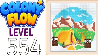 Colony flow level 554 walkthrough solution 