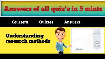 Understanding  research methods Coursera Quiz Answers |coursera Quizzes Answers #viral #viralvideo