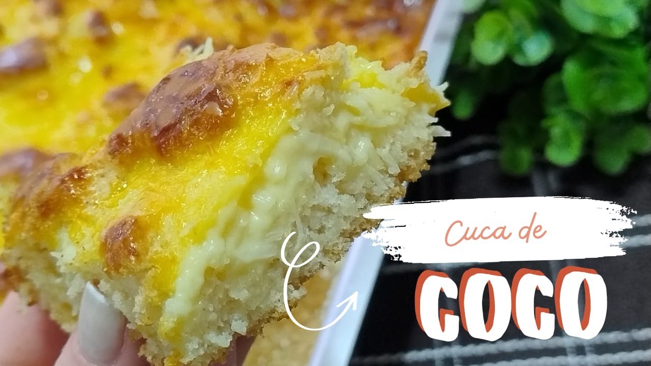 CUCA DE COCO -  RECEITA DE CUCA ALEMÃ