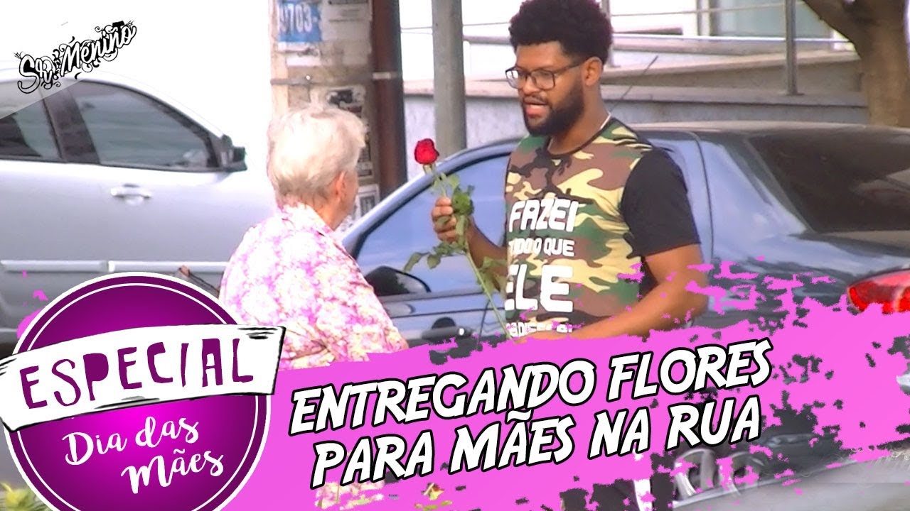 Entregando flores para MÃES desconhecidas